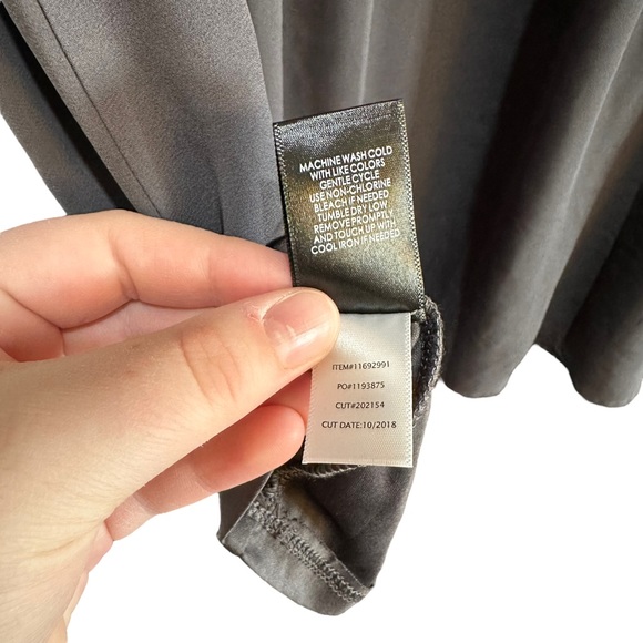 Torrid Midi Georgette Shirt Dress Stretchy Waist Torrid Size 1 (US 14/16) - Picture 7 of 8